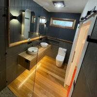 Bathroom renovation in Newport VIC.