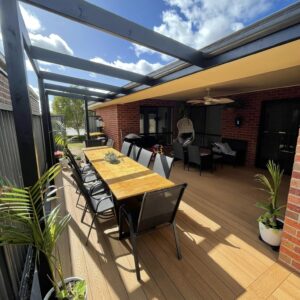 decking and pergola